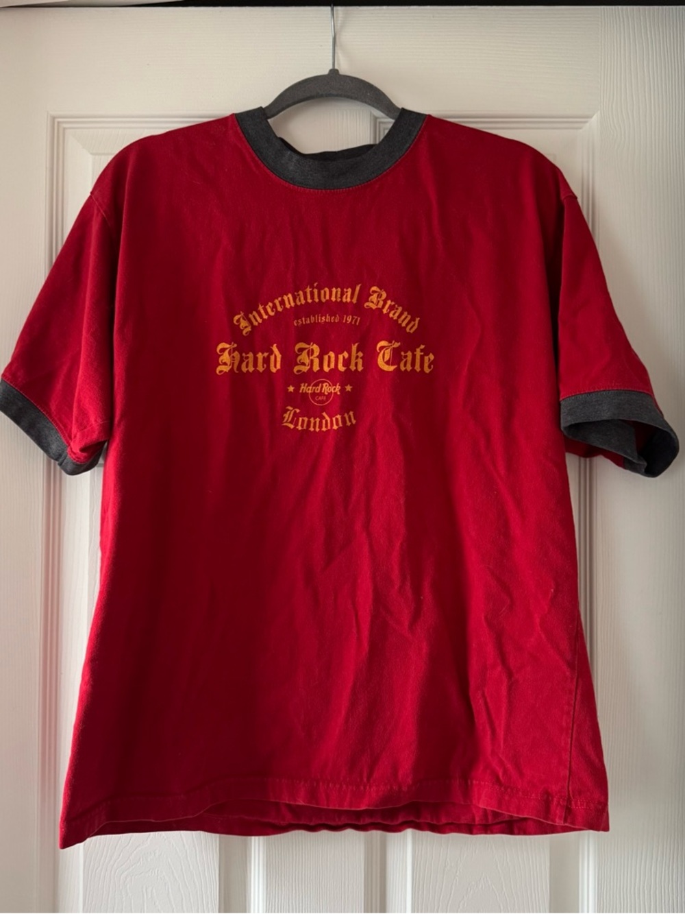 Vintage Hard Rock Cafe London Ringer T-Shirt Size Large